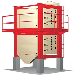 Heron Grain Pre-Cleaner with oscillating body: Manufactured by ABC Hansen Africa